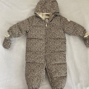Baby GAP Leopard Print Girls Snowsuit 12-18months